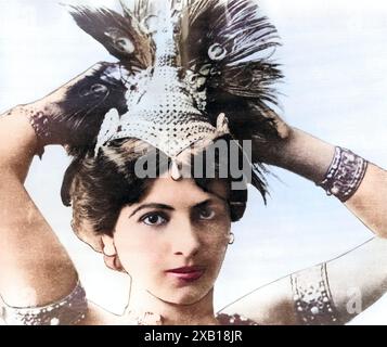 Mata Hari, 7.8.1876 - 15.10.1917, niederländische Tänzerin und Kurtisane, Porträt, um 1905, ADDITIONAL-RIGHTS-CLEARANCE-INFO-NOT-AVAILABLE Stockfoto