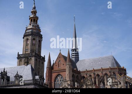 Historische Gebäude in Veurne, Belgien Stockfoto