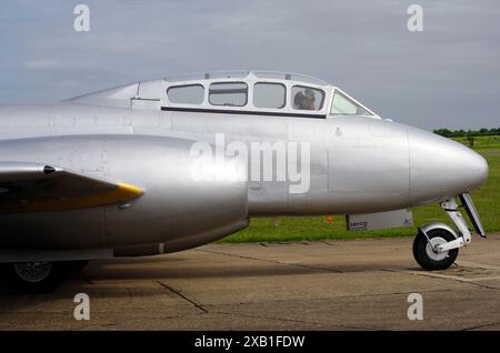 Gloster Meteor T7, WA491, G-BWMF, FMK-Q, Duxford, Cambridgeshire, England, Vereinigtes Königreich Stockfoto