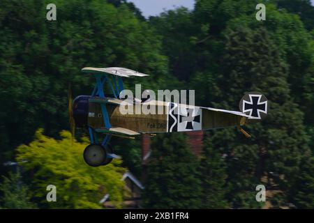 Fokker DR.1, Replica, 403-17, SE-XXZ, Shuttleworth Military Weekend, Old Warden, Biggleswade, England, Vereinigtes Königreich Stockfoto