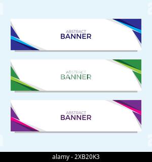 Abstraktes Banner einfach und modern für Sie. Vorlagendesign Stock Vektor