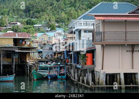 Indonesien Anambas Islands - Terempa Harbour Area auf Siantan Island Stockfoto