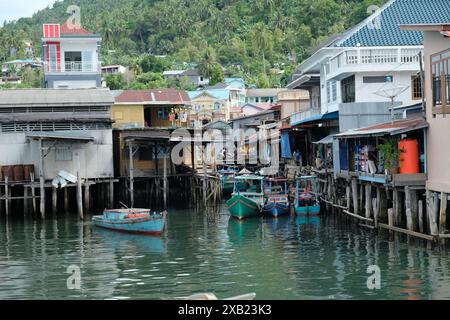Indonesien Anambas Islands - Terempa Harbour Area auf der Siantan Isla Stockfoto