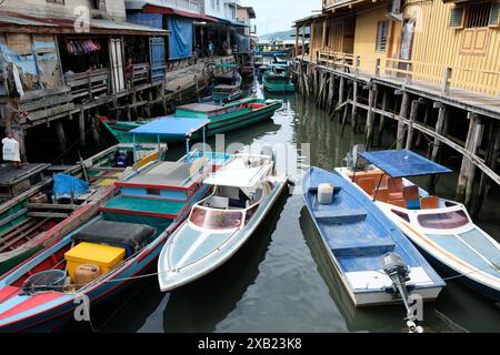 Indonesien Anambas Islands - Terempa Harbour Area auf Siantan Island Stockfoto