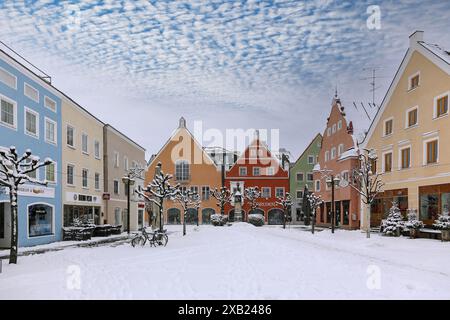 Geografie / Reisen, Deutschland, Bayern, Erding, kleiner Platz, ADDITIONAL-RIGHTS-CLEARANCE-INFO-NOT-AVAILABLE Stockfoto