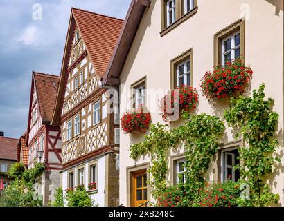 Geographie / Reise, Deutschland, Bayern, Zeil am Main, Speiersgasse (Gasse), Fachwerkhäuser, ADDITIONAL-RIGHTS-CLEARANCE-INFO-NOT-AVAILABLE Stockfoto