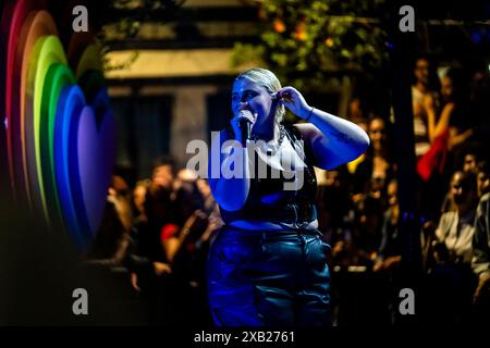 Genua, . Juni 2024. BigMama im Genoa Pride Village, der Rapper, im Konzert im Giardini Luzzati Credit: Independent Photo Agency/Alamy Live News Stockfoto