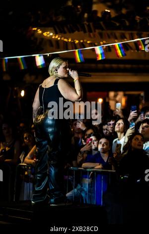 Genua, . Juni 2024. BigMama im Genoa Pride Village, der Rapper, im Konzert im Giardini Luzzati Credit: Independent Photo Agency/Alamy Live News Stockfoto