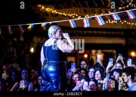 Genua, . Juni 2024. BigMama im Genoa Pride Village, der Rapper, im Konzert im Giardini Luzzati Credit: Independent Photo Agency/Alamy Live News Stockfoto