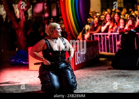 Genua, . Juni 2024. BigMama im Genoa Pride Village, der Rapper, im Konzert im Giardini Luzzati Credit: Independent Photo Agency/Alamy Live News Stockfoto