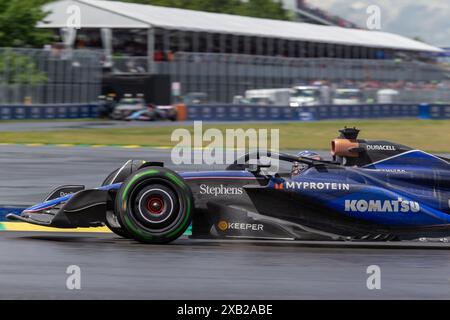 Montreal, Kanada. Juni 2024. Alexander Albon aus Thailand fuhr den (23) Williams Racing FW46 Mercedes während des GP du Canada, Formel 1, auf dem Circuit Gilles Villeneuve. Quelle: Alessio Morgese/Alessio Morgese/Emage/Alamy Live News Stockfoto