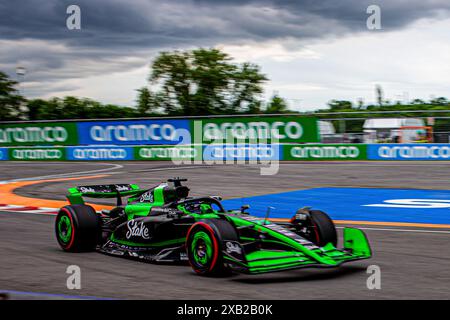 Valtteri Bottas (FIN) - Stake F1 Team Kick sauber - sauber C44 - Ferrariduring Formel 1 AWS Grand Prix du Canada 2024, Montreal, Quebec, Kanada, vom 6. Bis 9. Juni - Runde 9 von 24 von 2024 F1-Weltmeisterschaft Stockfoto