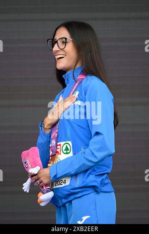 Rom, Italien. Juni 2024. Nadia Battocletti am 2. Tag der europäischen Leichtathletik 08. Juni 2024 im Olympiastadion in Rom Credit: Independent Photo Agency/Alamy Live News Stockfoto