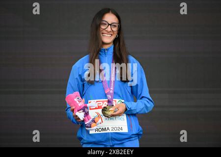 Rom, Italien. Juni 2024. Nadia Battocletti am 2. Tag der europäischen Leichtathletik 08. Juni 2024 im Olympiastadion in Rom Credit: Independent Photo Agency/Alamy Live News Stockfoto