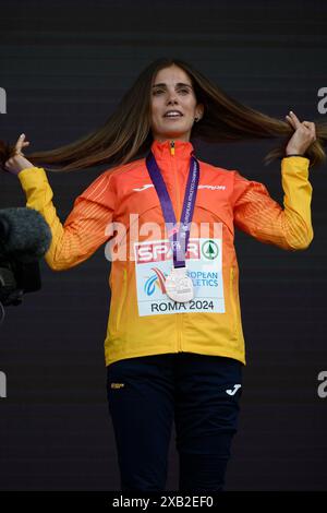 Rom, Italien. Juni 2024. Marta Garcia am 2. Tag der European Athletics 08. Juni 2024 im Olympiastadion in Rom Credit: Independent Photo Agency/Alamy Live News Stockfoto