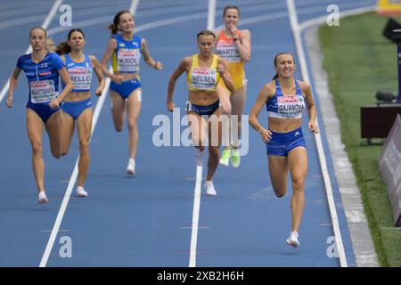 Roma, Italien. Juni 2024. Slovas Republik Gabriela Gajanova tritt 800m Frauen bei der 26. Ausgabe der Leichtathletik-Europameisterschaft 2024 in Rom an - Montag, 10. Juni 2024 - Sport, Leichtathletik (Foto: Fabrizio Corradetti/LaPresse) Credit: LaPresse/Alamy Live News Stockfoto