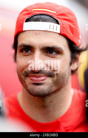 #55 Carlos Sainz (ESP, Scuderia Ferrari HP), F1 Grand Prix von Kanada auf dem Circuit Gilles-Villeneuve am 6. Juni 2024 in Montreal, Kanada. (Foto: HOCH ZWEI) Stockfoto