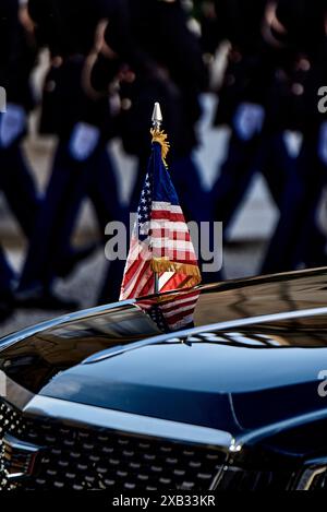 Antonin Burat/Le Pictorium - Staatsbesuch von US-Präsident Joe Biden in Frankreich. Juni 2024. Frankreich/Paris - Staatliches Abendessen im Elysee Palace in Paris am 8. Juni 2024 im Rahmen eines Staatsbesuchs von US-Präsident Joe Biden. Quelle: LE PICTORIUM/Alamy Live News Stockfoto