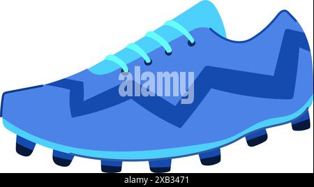 Spieler Fußball Stiefel Cartoon Vektor Illustration Stock Vektor