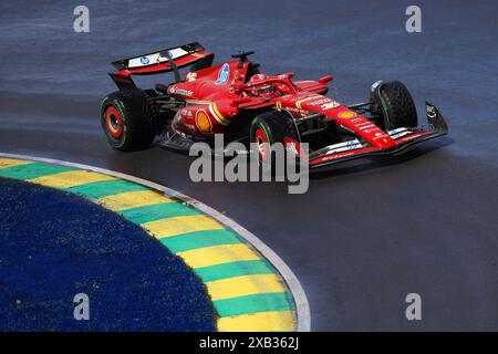 Montreal, Kanada. Juni 2024. #16 Charles Leclerc (MCO, Scuderia Ferrari HP), Formel 1 Grand Prix von Kanada auf dem Circuit Gilles-Villeneuve am 9. Juni 2024 in Montreal, Kanada. (Foto von HOCH ZWEI) Credit: dpa/Alamy Live News Stockfoto