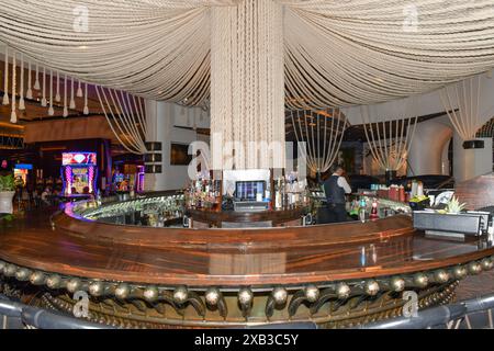 Nevada USA 6. September 2021 Blick auf die Bar des mexikanischen Restaurants Javier neben dem ARIA Resort und Casino Las Vegas Stockfoto
