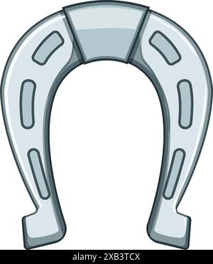 Logo Hufeisen Cartoon Vektor Illustration Stock Vektor