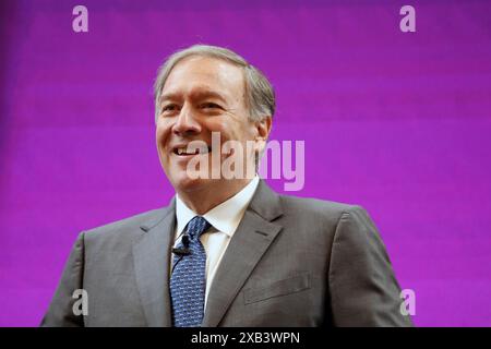 London, Großbritannien. Juni 2024. Ehemaliger US-Außenminister Mike Pompeo bei RUSI, London, UK Credit: Dominic Dudley/Alamy Live News Stockfoto