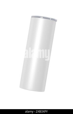 Dünner 20-ml-Becher zur Sublimation. 3D-Rendering Stockfoto