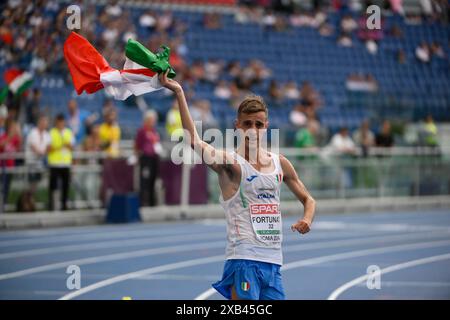 Rom, Italien. Juni 2024. Am 2. Tag der European Athletics 08. Juni 2024 im Olympiastadion in Rom Credit: Independent Photo Agency/Alamy Live News Stockfoto