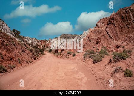 27 km lange Feldstraße führt durch das Grand Staircase Escalante National Monument, Kanab, Utah Stockfoto