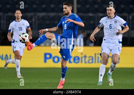 Empoli, Italien. Juni 2024. Italiens Mittelfeldspieler Jorginho während Italien gegen Bosnien, Freundschaftsspiel in Empoli, Italien, 09. Juni 2024 Credit: Independent Photo Agency/Alamy Live News Stockfoto