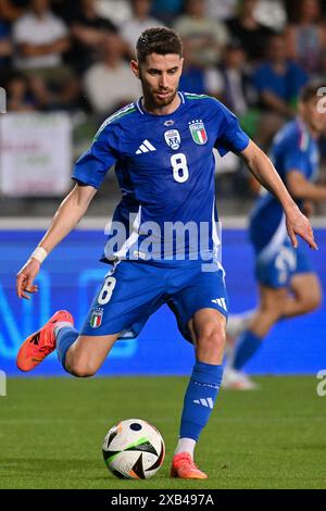 Empoli, Italien. Juni 2024. Italiens Mittelfeldspieler Jorginho während Italien gegen Bosnien, Freundschaftsspiel in Empoli, Italien, 09. Juni 2024 Credit: Independent Photo Agency/Alamy Live News Stockfoto