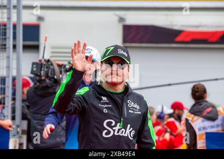 Valtteri Bottas (FIN) - Stake F1 Team Kick sauber - sauber C44 - Ferrariduring Formel 1 AWS Grand Prix du Canada 2024, Montreal, Quebec, Kanada, vom 6. Bis 9. Juni - Runde 9 von 24 von 2024 F1-Weltmeisterschaft Stockfoto