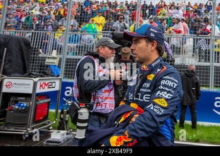 Sergio Perez (MEX) - Oracle Red Bull Racing - Red Bull RB20 - Honda RBPTduring Formula 1 AWS Grand Prix du Canada 2024, Montreal, Quebec, Kanada, vom 6. Bis 9. Juni - Runde 9 von 24 von 2024 F1-Weltmeisterschaft Stockfoto