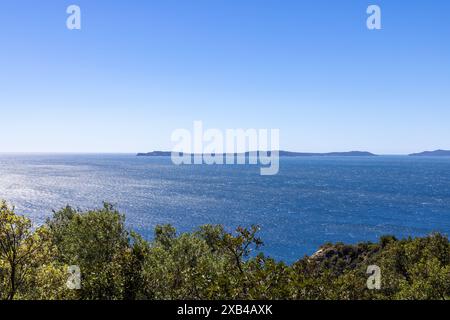 Archipel vor Hyeres im Mittelmeer Stockfoto