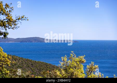 Archipel vor Hyeres im Mittelmeer Stockfoto