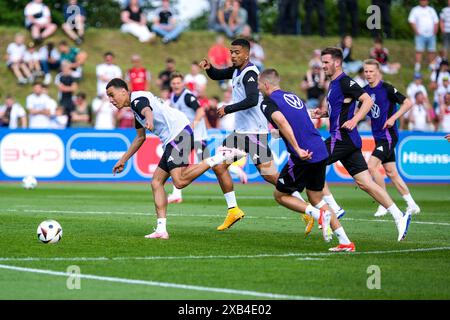 Jamal Musiala (Deutschland, #10) am Ball, GER, DFB, Oeffentliches Training, Fussball Herren Nationalmannschaft Deutschland, UEFA Fussball Europameisterschaft 2024, Herzogenaurach 10.06.2024. Foto: Eibner-Pressefoto/Florian Wiegand Stockfoto