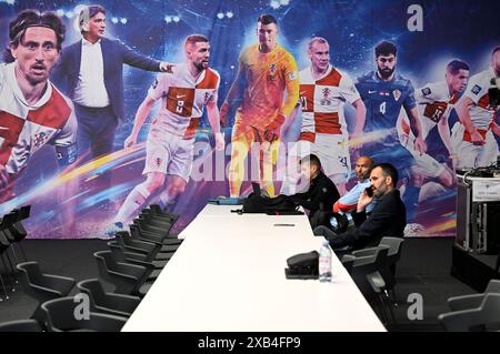 Neuruppin, Deutschland. Juni 2024. Das Pressezentrum Kroatiens ist am 10. Juni 2024 im Kroatien-Basislager der UEFA EURO 2024 in Neuruppin zu sehen. Foto: Marko Lukunic/PIXSELL Credit: Pixsell/Alamy Live News Stockfoto