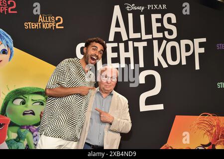 Prtemiere alles steht Kopf 2 Younes Zarou, deutscher Influencer, Hans-Joachim Heist, Comedian Voice Cast Ankunft, Red Carpet Deutschlandpremiere zu allen STEHT KOPF 2 im Kino der Kulturbrauerei in Berlin 10.06.2024 *** Premiere alles steht Kopf 2 Younes Zarou, deutscher Influencer, Hans Joachim Heist, Comedian Voice Cast Arrival, Roter Teppich Deutsche Premiere von alles STEHT KOPF 2 in der Kulturbrauerei Berlin 10 06 2024 Photopress Müller Stockfoto