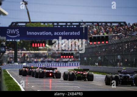 55 SAINZ Carlos (Spa), Scuderia Ferrari HP SF-24, Action während des Formel 1 AWS Grand Prix du Canada 2024, 9. Runde der Formel-1-Weltmeisterschaft 2024 vom 07. Bis 09. Juni 2024 auf dem Circuit Gilles Villeneuve in Montreal, Kanada Stockfoto