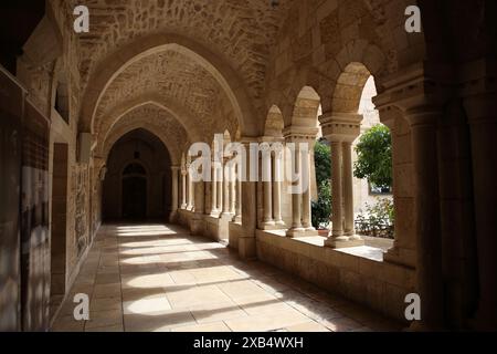 Nördliches Atrium des Katharinenklosters vor der Katharinenkirche oder Mitternachtskirche neben der Geburtskirche in Bethlehem Stockfoto