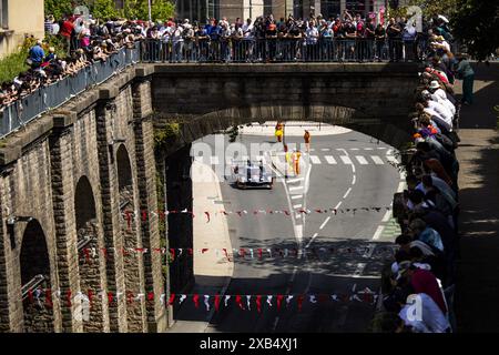 07 LOPEZ Jose Maria (arg), KOBAYASHI Kamui (jpn), DE VRIES Nyck (nld), Toyota Gazoo Racing, Toyota GR010 - Hybrid #07, Hypercar, FIA WEC, Aktion während der Prozession der 24 Stunden von Le Mans 2024, 4. Runde der FIA Langstrecken-Weltmeisterschaft 2024, am 8. Juni, 2024 in Le Mans, Frankreich Stockfoto