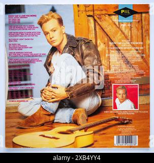 Rückseitencover der Sieben-Zoll-Single-Version von Every Day von Jason Donovan, die 1989 veröffentlicht wurde Stockfoto