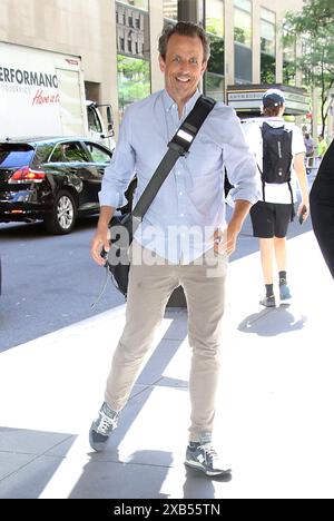 New York, NY, USA. Juni 2024. Seth Meyers wurde am 10. Juni 2024 in New York City gesehen. Quelle: Rw/Media Punch/Alamy Live News Stockfoto