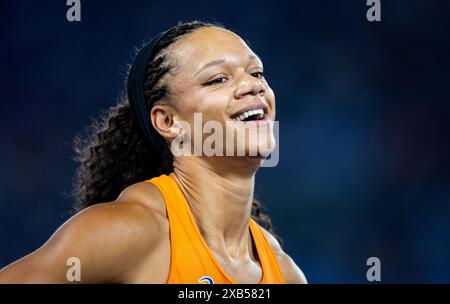 Rom, Italien. Juni 2024. ROM – Tasa Jiya im 200-Meter-Halbfinale am vierten Tag der Leichtathletik-Europameisterschaft. ANP IRIS VAN DEN BROEK Credit: ANP/Alamy Live News Stockfoto