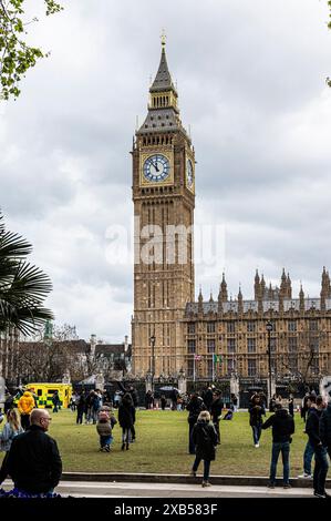 Big Ben ist der Spitzname für die große Glocke der Großen Uhr von Westminster London Stockfoto