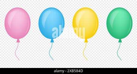 Set von bunten Luftballons Stock Vektor