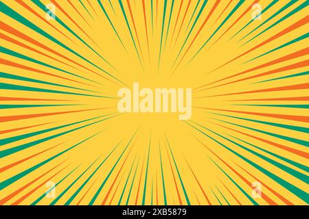 Tapete mit Speed Lines und Pop-Art-Vektor Stock Vektor