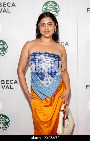 NEW YORK, NEW YORK – 08. JUNI: Kuhoo Verma besucht die „Treasure“ Premiere während des Tribeca Festivals 2024 im Village East Cinema am 08. Juni 2024 in New York City. Stockfoto