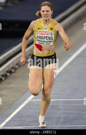 Rom, Italien. Juni 2024. Leichtathletik: Europameisterschaften, 200 Meter, Frauen, Halbfinale, Talea Prepens aus Deutschland in Aktion. Quelle: Oliver Weiken/dpa/Alamy Live News Stockfoto